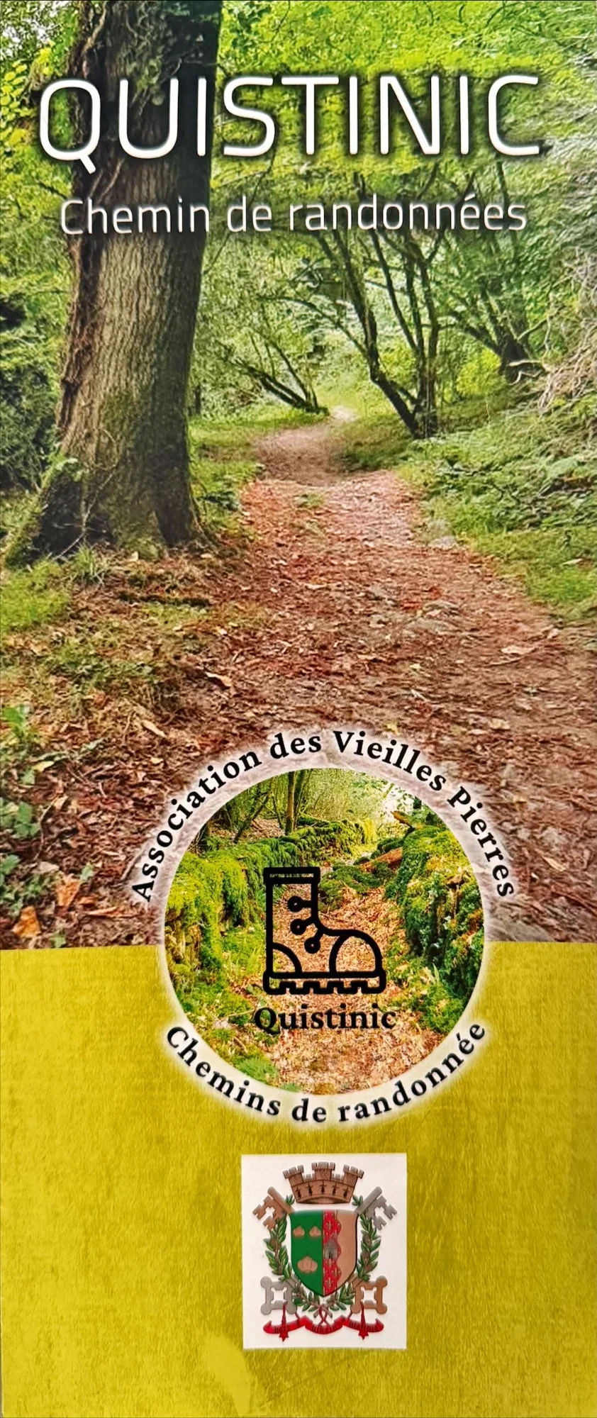 Carte des chemins de randonnées de Quistinic
